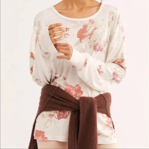 Free People Arielle Printed Long Sleeve Top - Picture 4 of 11